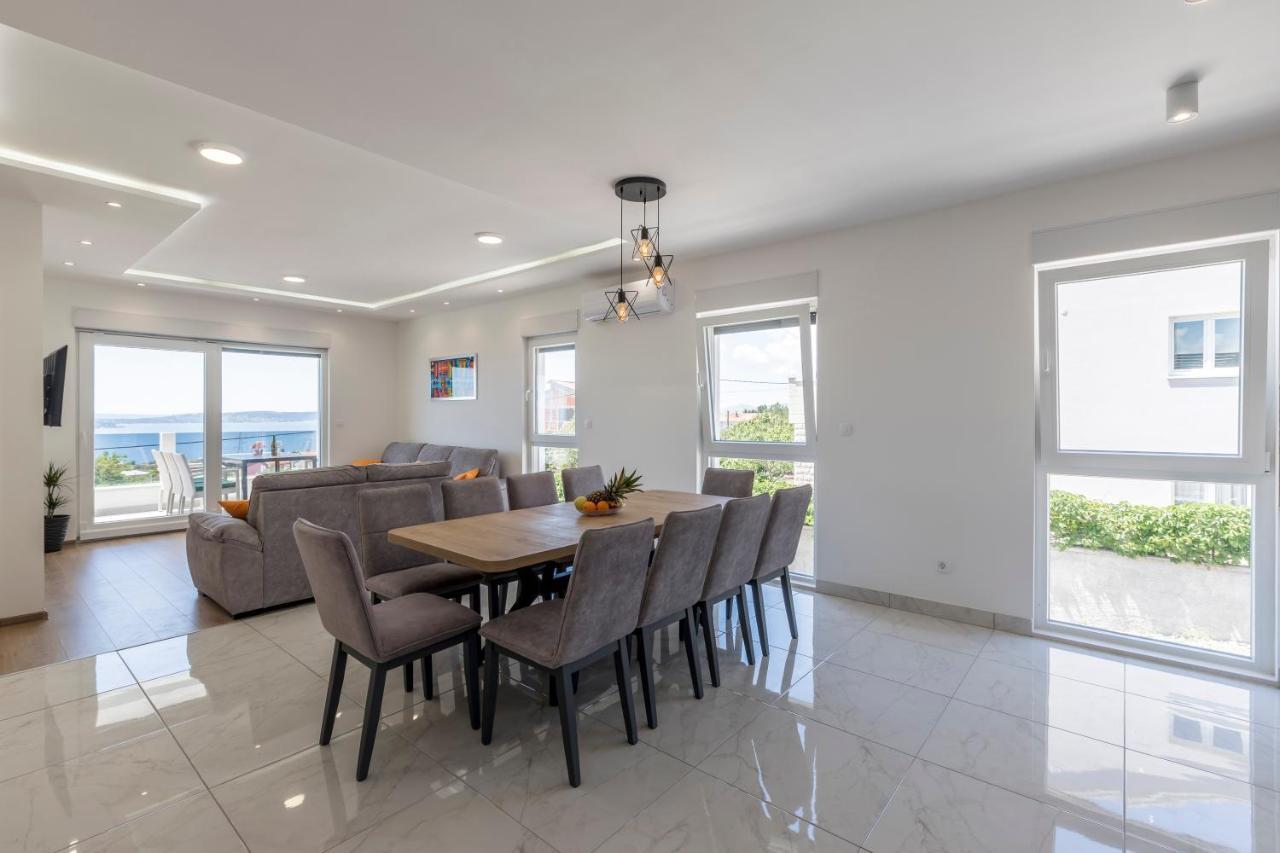 Luxury Villa La Nonna Ana - Heated Pool, Sea View, Near Split Kastela Exterior photo