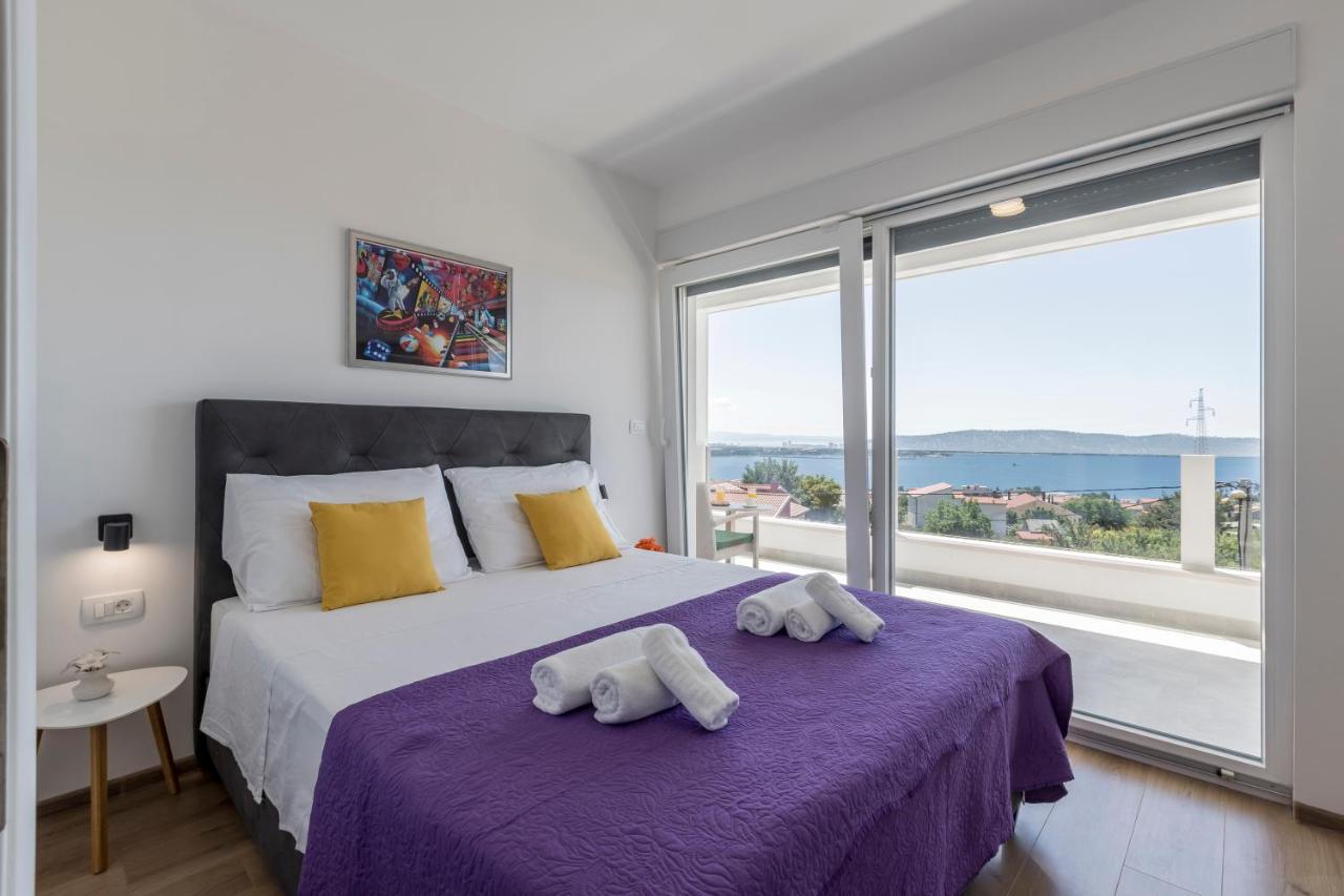 Luxury Villa La Nonna Ana - Heated Pool, Sea View, Near Split Kastela Exterior photo