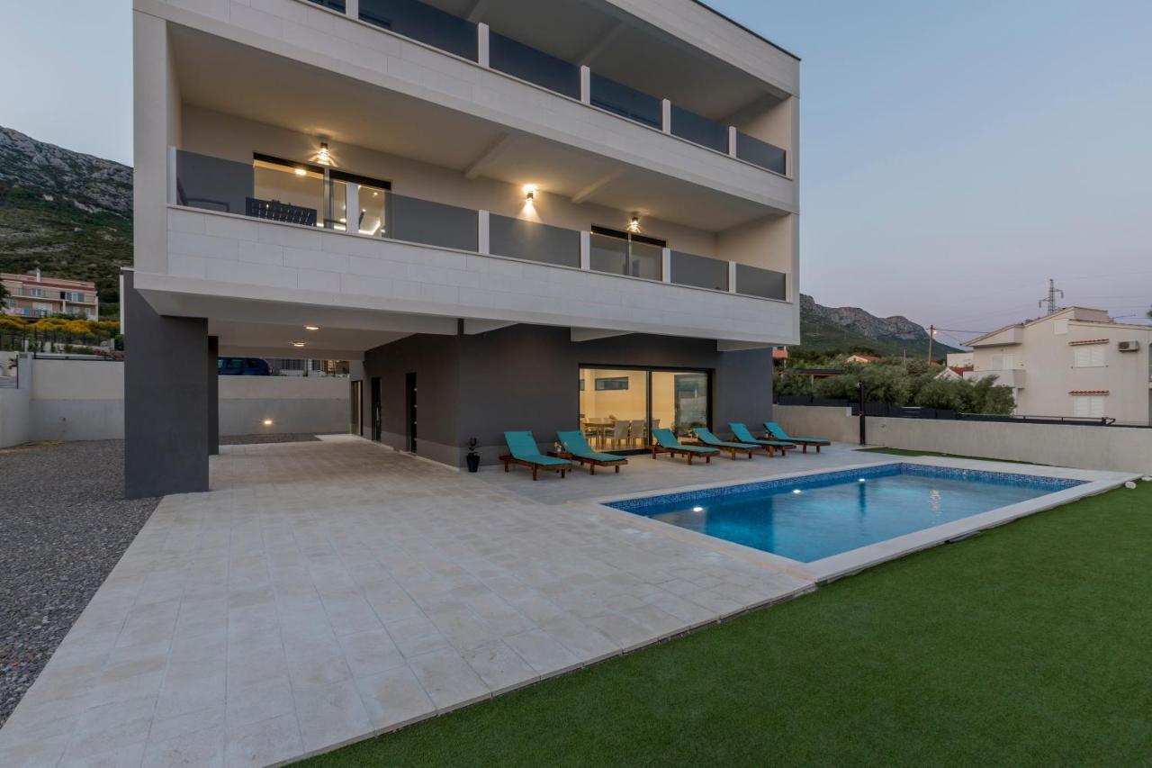 Luxury Villa La Nonna Ana - Heated Pool, Sea View, Near Split Kastela Exterior photo